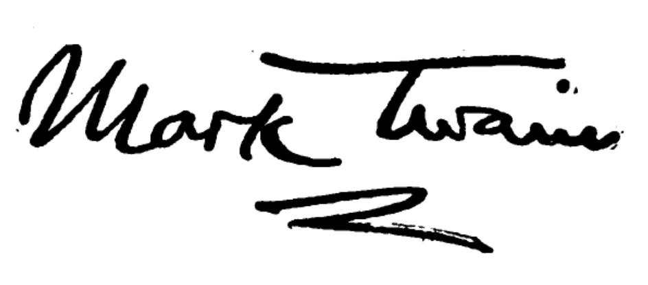 Mark Twain's signature